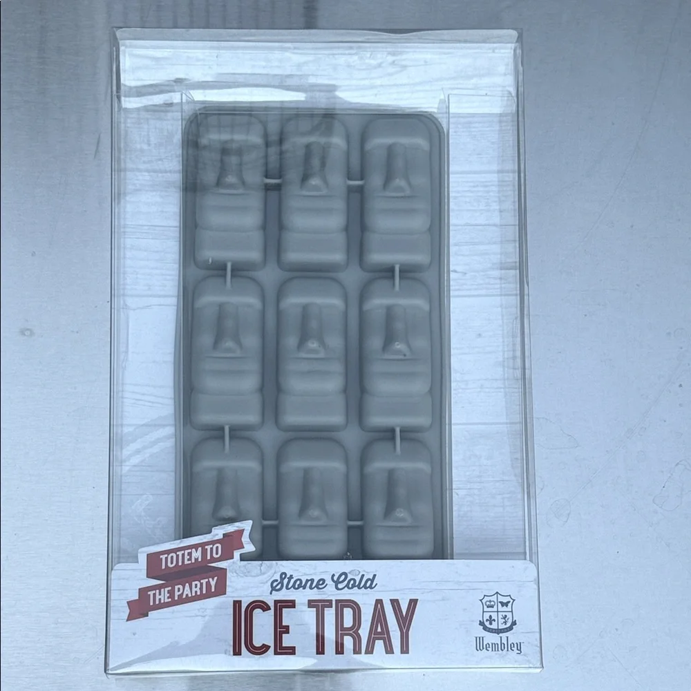 Wembley Easter Island Moai Head Stone Cold Silicone Ice Tray Mold Candy Mold